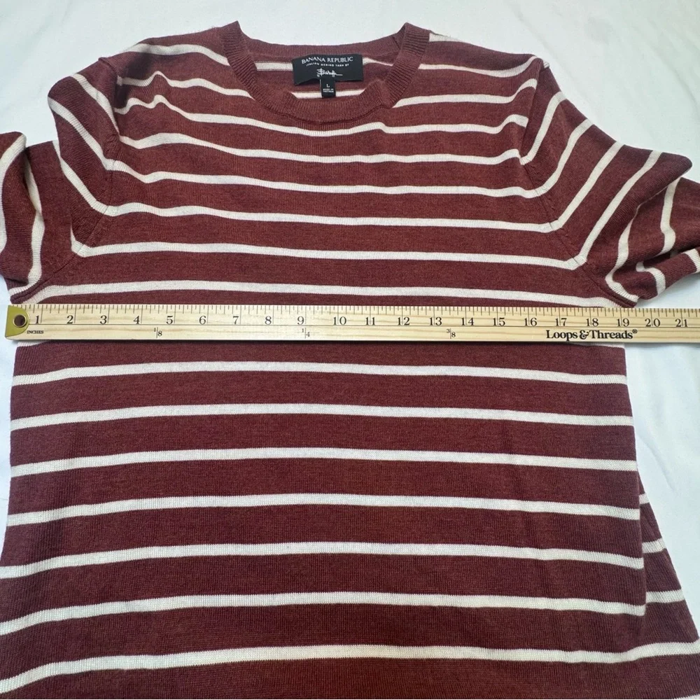 Banana Republic‎ Baruffa Men's Crewneck 100% Italian Merino Wool Sweater